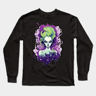 Spooky Goth Witch Long Sleeve T-Shirt